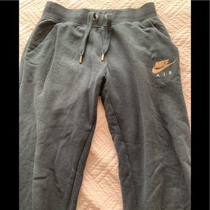 Black/gold color Nike Air sweatpants size Small